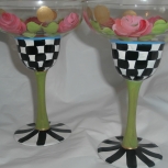 striped floral margartias