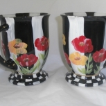 poppies coffee mugs