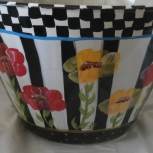 poppies serving bowl