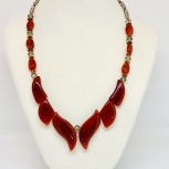 Carnelian Crystal necklace, chakra necklace, 