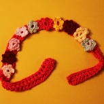 Adjustable Headband with Flowers