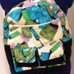 abstract Print backpack