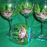 sea turtle goblets set of 4