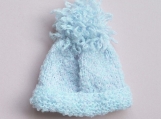 Baby Blue Hat, Hand Knitted 