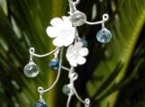 Frost Blossom Vine Earrings