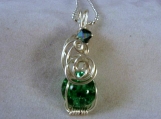 Green Fried Marble Necklace