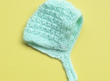 Hand-Knitted Baby Hat (Green)