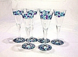 Set of six little glasses