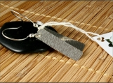 Sterling Silver Rectangle Earrings
