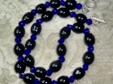Very Classy Bold and Glossy Onyx Black Stone Necklace *SOLD* Custom Orders WELCOME