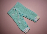 Hand-Knitted Pants (multi-coloured, for 1-year old baby girl) 