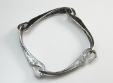 Hook Link Bracelet in silver