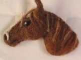 Ned the Needle Felt Horse Head 