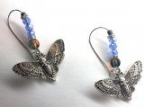 Mothra Skull Earrimgs - Blue