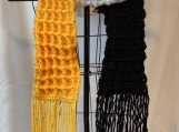 Black and Gold Waffles scarf