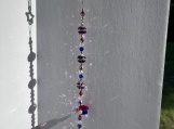 Patriotic disco ball suncatcher