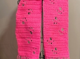Paw Prints scarf - Barbie Pink