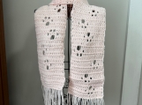 Paw Prints scarf - Blush