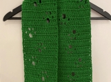 Paw Prints scarf - Green
