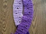 Paw Prints scarf - Purple