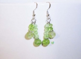 RnJ_CrackleBead_Green Earring 925 SilverWire