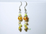 RnJ_PearlsFloral_Yellow Earring 925 SilverWire