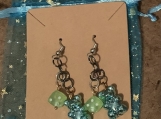 Blue Gummy Bear Dangle Earrings