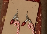 Candy Cane Dangle Earrings