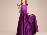 Dark Violet Flower Girl Dress Birthday Party Dress Girl Dress