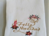 Feliz Navidad - Embroidered Christmas Dish Towel