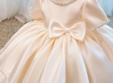 Ivory Cute Flower Girl Dress Birthday Party Dress