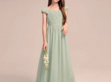 Light Green Flower Girl Dress Birthday Party Dress Girl Dress