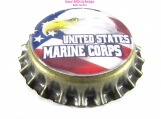 Military Branches Bottle Cap Pins