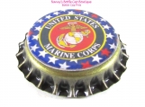 Military Bottle Cap Pins