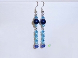 RnJ_PearlsCrystal_Blue Earring 925 SilverWire