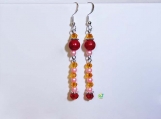 RnJ_PearlsCrystal_Red Earring 925 SilverWire