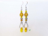 RnJ_StoneBead_Yellow Earring 925 SilverWire