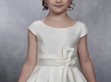 Simple Satin Flower Girl Dress Birthday Party Dress Girl Dress