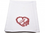 Springtime Monogram Customized Embroidered Kitchen Dish Towel