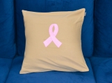 Toss Pillow Cover - Breast Cancer Ribbon 