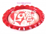 Valentine's Day Flattened Bottle Cap Refrigerator Magnets