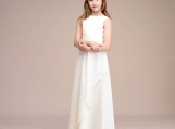 White Flower Girl Dress Birthday Party Dress