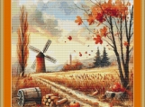 Autumn Countryside Cross Stitch Pattern