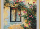 Beautiful Climbing Roses Cross Stitch Pattern