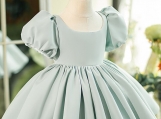 Blue Cute Flower Girl Dress Birthday Party Dress 