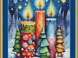 Candles Cross Stitch Pattern