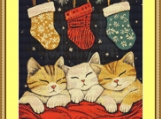 Cats Asleep Cross Stitch Pattern