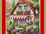 Charming Flower Shop Cross Stitch Pattern