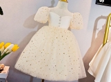 Cute Stars Flower Girl Dress Birthday Party Dress Girl Dress