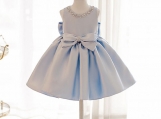 Fabulous Baby Blue Cute Floral Flowers Girl Dress Birthday Dress